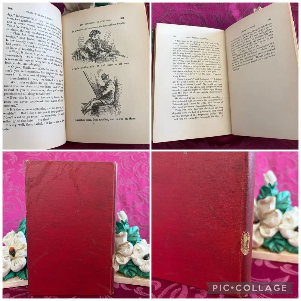 1899 Their Wedding Journey by W. D. Howells, Illustrated Antique Book